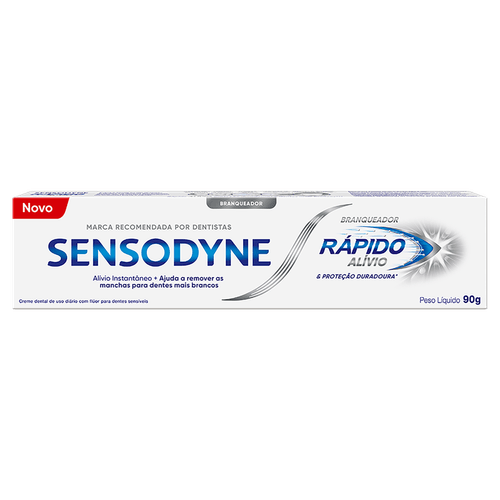 Creme Dental Sensodyne Branqueador Rápido Alívio e Proteção Duradoura 90g GSK