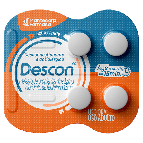 Descon 12mg Blister - 4 Comprimidos