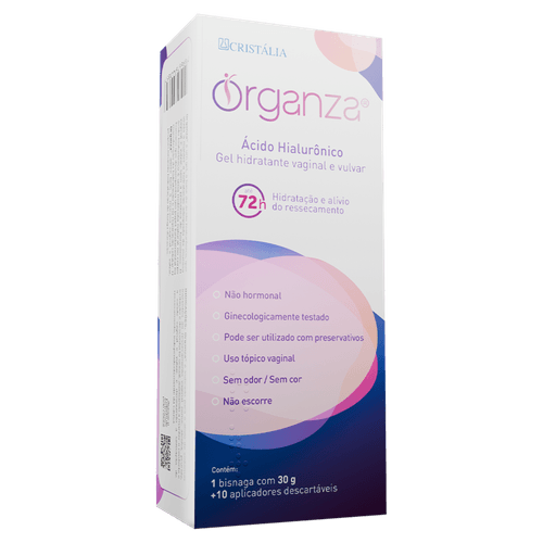 Hidratante Íntima Gel sem Perfume Organza - 30g