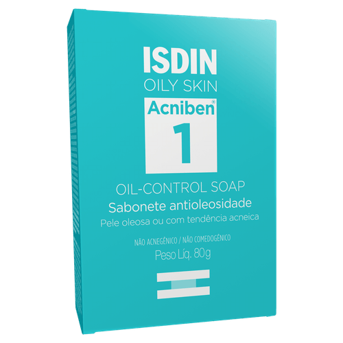 Sabonete Facial Antioleosidade Isdin Acniben 80g Barra
