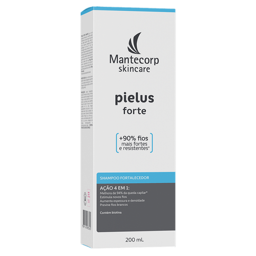 Shampoo Fortalecedor Pielus Forte com Biotina Branco 200ml HYPERA SKIN