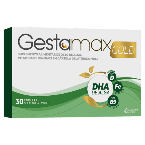 Suplemento Vitamínico Gestamax Gold Cosmed 30 Cápsulas Gelatinosas
