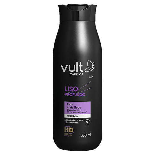 Shampoo Liso Profundo Hidratante Antifrizz Vegano 350ml Vult