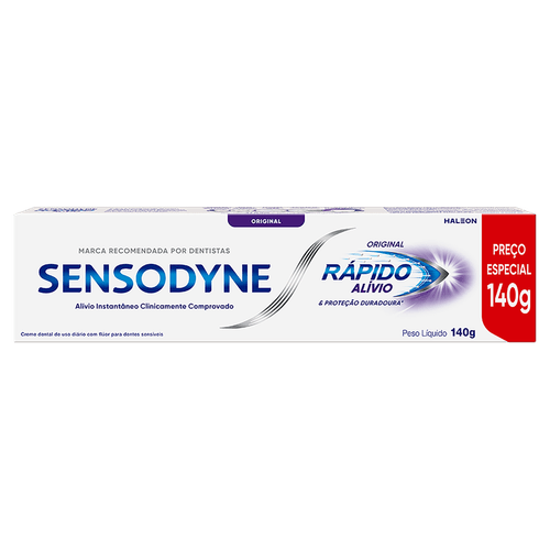 Creme Dental Rápido Alívio 140g com Flúor Original Sensodyne