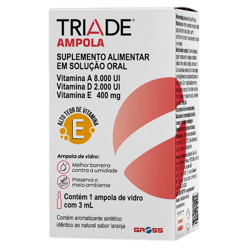 Suplemento Laranja Triade 1 Ampola Solução - 3ml