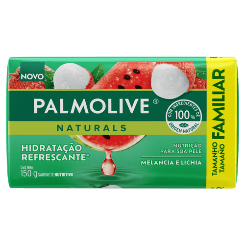 Sabonete em Barra Palmolive Naturals Hidratação 150g Melancia e Lichia - Colgate