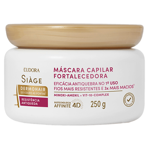 Máscara Capilar Dermo Hair Eudora Siàge Resistência Antiqueda - 250g