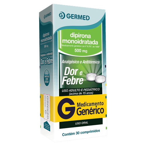 Dipirona Sódica 500mg 30 Comprimidos - Germed