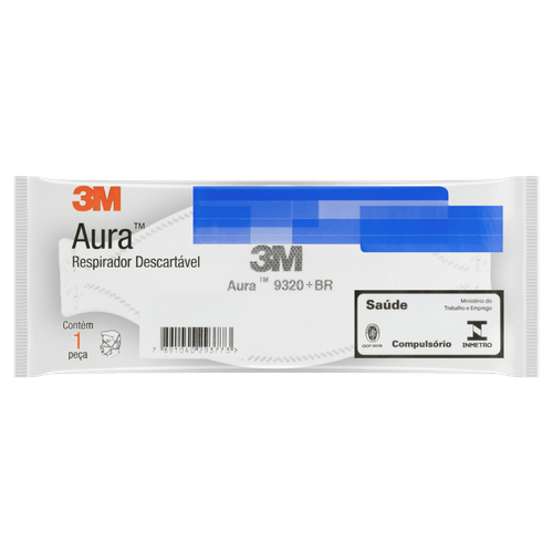 Máscara Respiratória Descartável N95 3M Aura 1Un