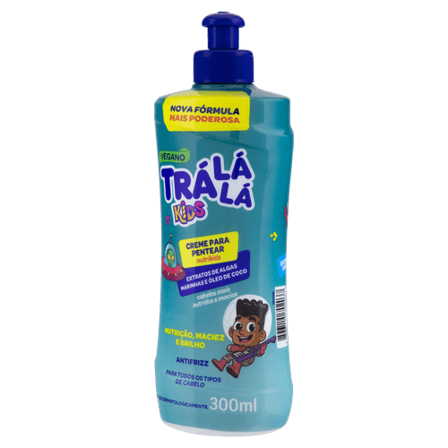 Creme para Pentear Infantil Nutrikids 300ml Tra La La Óleo de Coco Brilho e Proteção