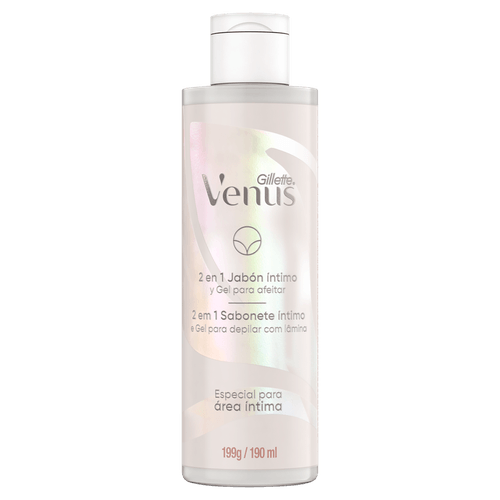 Sabonete Líquido Íntimo Venus 2 em 1 190ml Sem Fragrância Gillette