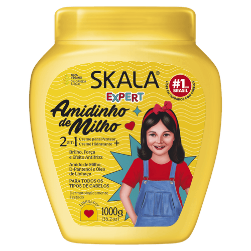 Creme de Tratamento Amidinho de Milho 1kg Skala - Hidratação Profunda