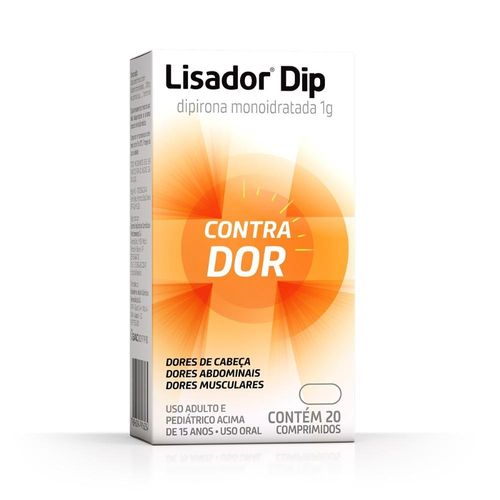 Lisador Dip 1g Brainfarma Caixa 20 Comprimidos