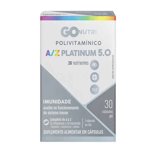 Polivitamínico AZ Platinum 5.0 GOnutri - 30 Cápsulas