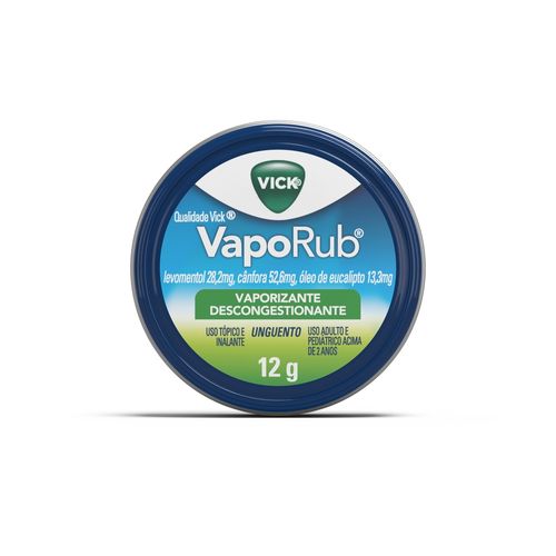 Vaporizante Descongestionante Vick VapoRub - 12g