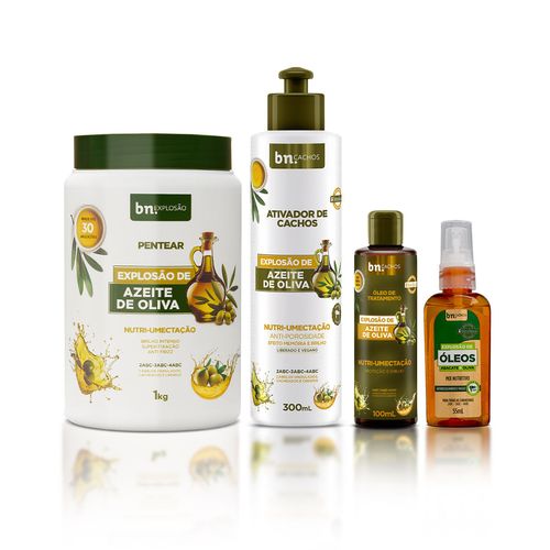Kit Finalizadores Explosão de Azeite de Oliva + Umectação bn.Cachos