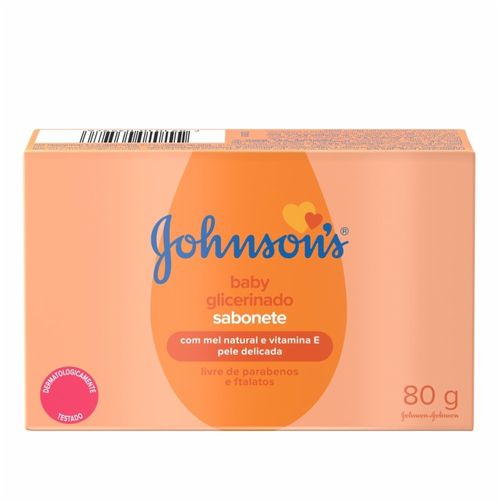 Sabonete Johnson's Baby Glicerina e Mel 80g - Jnj