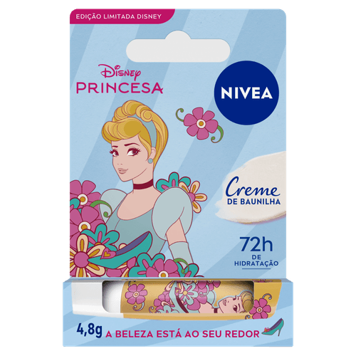 Hidratante Labial Nivea Kids Cinderela Baunilha 4,8g