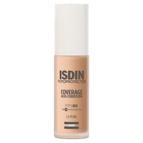 Protetor Solar Facial Isdin Coverage FPS 60 Cor 1.0 Pearl 34g
