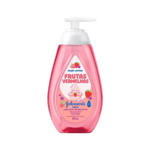 Sabonete Líquido de Glicerina Johnson's Baby Frutas Vermelhas 200ml