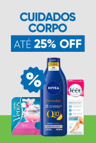 Cuidado corpo até 25% OFF